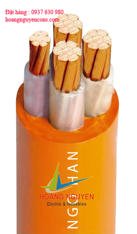 Cáp điện lực chống cháy 4 ruột (CXV/FR-(3R+1R)), 0.6-1kV