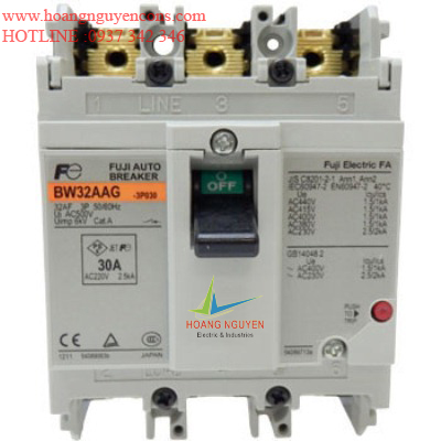 Cầu dao khối MCCB BW100EAG-3P Fuji