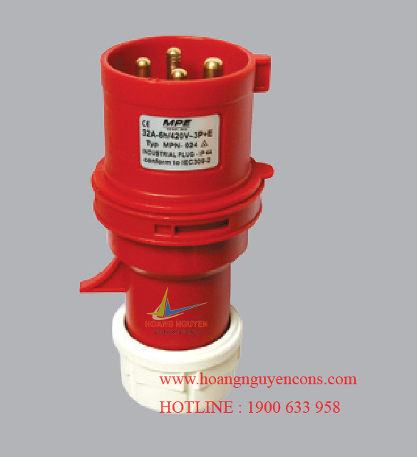  Phích cắm di động có kẹp giữ dây MPE MPN-025