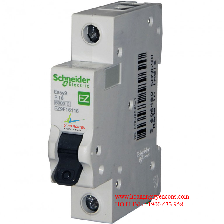 Cầu dao tép MCB  Easy 1P Schneider 4.5 kA (6-63A )