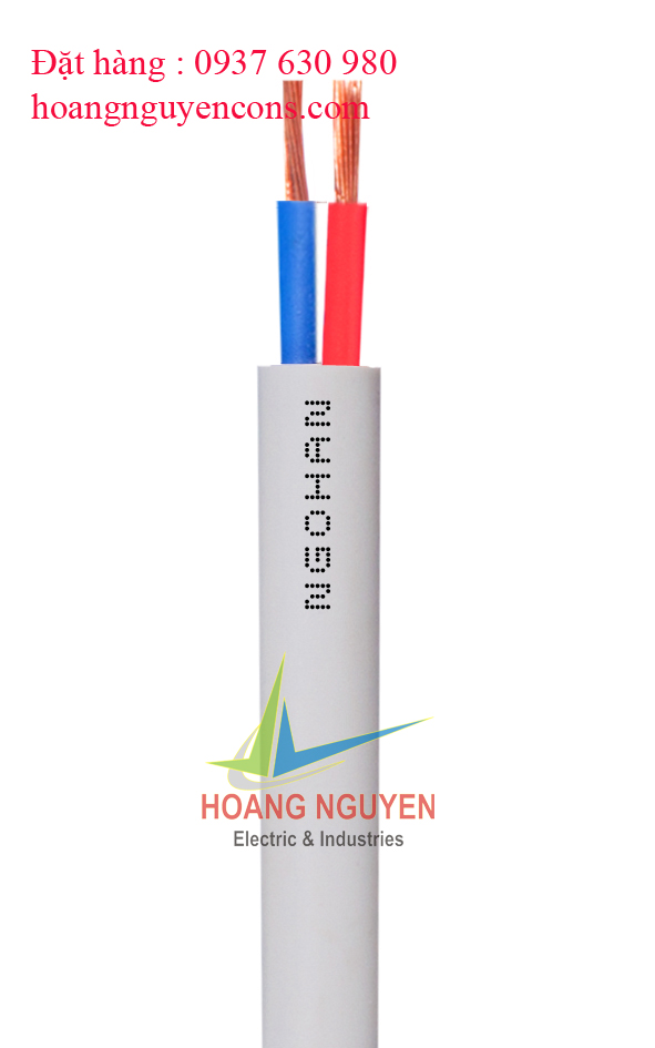 Dây pha tròn 2 ruột đồng bọc PVC (VVCM 2)