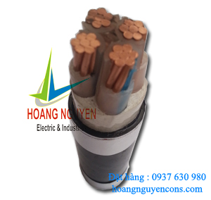 Cáp 3 pha + 1 trung tính cách điện PVC Cáp 3 pha + 1 trung tính cách điện PVC